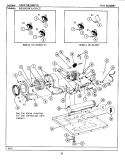 MOTOR DRIVE Diagram and Parts List for DE19CA  Maytag Dryer