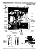DOOR SWITCH, TEMP CONTROL & TERMINAL BLK Diagram and Parts List for GDG33CA  Maytag Dryer
