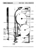 REAR VIEW - SHIELD REMOVED Diagram and Parts List for GDG33CA  Maytag Dryer