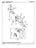 CONTROL CENTER Diagram and Parts List for A26CDC  Maytag Washer