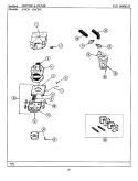 MOTOR & PUMP Diagram and Parts List for A26CDC  Maytag Washer
