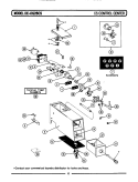 CONTROL CENTER Diagram and Parts List for LDG26CS  Maytag Dryer