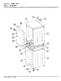 FRONT VIEW Diagram and Parts List for DE27CA  Maytag Dryer