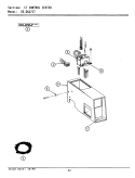 CONTROL CENTER Diagram and Parts List for DE27CT  Maytag Dryer