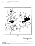 CONTROL CENTER COMPONENTS Diagram and Parts List for DE27CT  Maytag Dryer