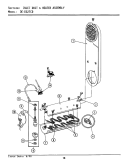 INLET DUCT & HEATER ASSEMBLY Diagram and Parts List for LDE27CD  Maytag Dryer
