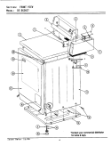 FRONT VIEW - CT MODELS Diagram and Parts List for DE26CT  Maytag Dryer