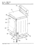FRONT VIEW - CA MODELS Diagram and Parts List for DE26CA  Maytag Dryer