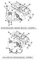 SENSOR BRACKET ASSEMBLY Diagram and Parts List for MDG50MNAWW  Maytag Dryer