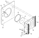 FRONT PANEL / MAIN DOOR ASSEMBLIES Diagram and Parts List for DG100PN1  Maytag Dryer