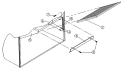 LINT TRAP ASSEMBLY Diagram and Parts List for DG100PN1  Maytag Dryer