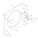 FRONT PANEL ASSY. (LATCH TYPE - DG75) Diagram and Parts List for DG75PN1  Maytag Dryer