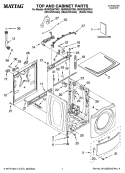 Part Location Diagram of W10201830 Whirlpool CABINET