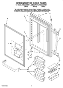 Part Location Diagram of 12557206 Whirlpool BUCKET- LA