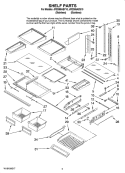 Part Location Diagram of 12753917 Whirlpool FRAME-SHLF