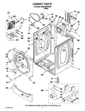 CABINET PARTS Diagram and Parts List for MDE22PNAGW0  Maytag Dryer
