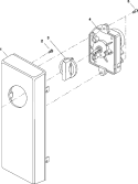TIMER AND ESCUTCHEON Diagram and Parts List for RCS10DA P1330201M Amana Microwave