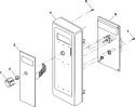 TIMER AND ESCUTCHEON Diagram and Parts List for RCS10PBDA P1330204M Amana Microwave