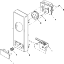 CONTROL PANEL Diagram and Parts List for LD10D P1329701M Amana Microwave
