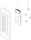 CONTROL PANEL Diagram and Parts List for ALD510 P1331005M Amana Microwave