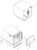 OUTERCASE Diagram and Parts List for ACE2302 P1331305M Amana Microwave