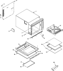 TRAY, GREASE SHIELD, CABINET, Diagram and Parts List for WDYRC2 P1330112M Amana Microwave