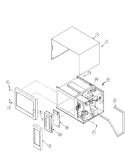 OUTER CASE Diagram and Parts List for RCS10 P1327703M Amana Microwave