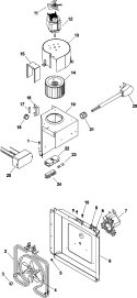 FUSES, BLOWER, HEATER BOX, Diagram and Parts List for UDS30E P1325909M Amana Microwave