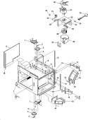 FUSES, ANTENNAS, BLOWER, DUCTS, Diagram and Parts List for RC5MCSP2 P1331418M Amana Microwave
