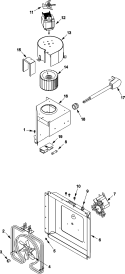FUSES, BLOWER, HEATER BOX, Diagram and Parts List for ACE208SBC2 P1331304M Amana Microwave