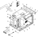 ELECTRICAL COMPONENTS Diagram and Parts List for HDC21RB2 P1331208M Amana Microwave