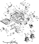 ELECTRICAL, GREASE SHIELD, DUCTS, Diagram and Parts List for RFS518S P1330216M Amana Microwave