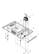 BASE Diagram and Parts List for LD10D P1329701M Amana Microwave
