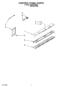 Part Location Diagram of 2307596 Whirlpool Shield, Light