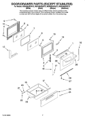 Part Location Diagram of W10144690 Whirlpool Trim, Door Top (White)