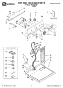 Part Location Diagram of W10086726 Whirlpool Shell & Console Assembly (Incl