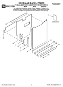 Part Location Diagram of W10129585 Whirlpool Panel, Front (White)