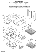Part Location Diagram of WP12603701 Whirlpool Refrigerator Crisper Frame Support