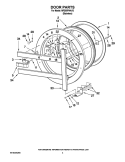 DOOR PARTS Diagram and Parts List for MFS55PNAVS  Maytag Washer