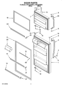 Part Location Diagram of W11084584 Whirlpool DOOR ASSEMBLY