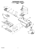 DISPENSER PARTS Diagram and Parts List for MHWZ400TB01  Maytag Washer