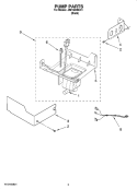 PUMP PARTS Diagram and Parts List for JIM158XBCX1  Jenn-Air Ice Maker