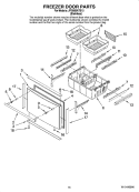 FREEZER DOOR PARTS Diagram and Parts List for JFI2089ATS10  Jenn-Air Refrigerator