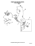 PUMP AND MOTOR PARTS Diagram and Parts List for MHN30PDAXW0  Maytag Washer