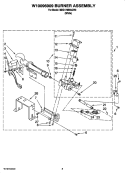 W10096909 BURNER ASSEMBLY, OPTIONAL PARTS (NOT INCLUDED) Diagram and Parts List for MDG17MNAGW0  Maytag Dryer
