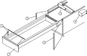 LINT DRAWER ASSEMBLY Diagram and Parts List for MLG31PCAWQ  Maytag Dryer
