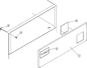 CONTROL DOOR Diagram and Parts List for MDG120PHVW  Maytag Dryer