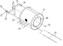 TUMBLER SUPPORT Diagram and Parts List for MDG76PCBWW  Maytag Dryer