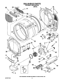 BULKHEAD PARTS Diagram and Parts List for MDE22PRBYW0  Maytag Dryer