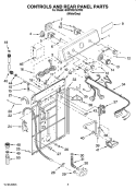 Part Location Diagram of W10121821 Whirlpool HARNS-WIRE